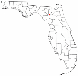 Location of Fort White, Florida