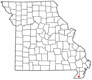 Location of Rives, Missouri