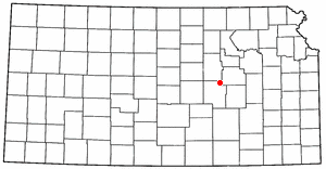 Location of Lost Springs, Kansas