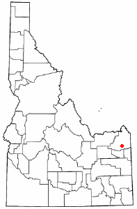 Location of Ashton, Iadho