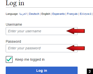 3. Entrez votre nom d'utilisateur et votre mot de passe.