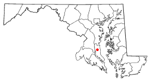 Location of Huntingtown, Maryland