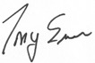 Signature de Tony Evers