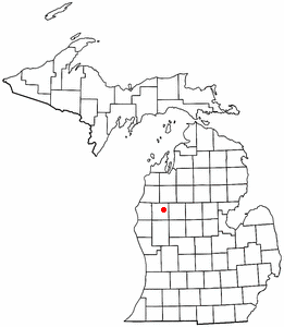 Location of Luther, Michigan