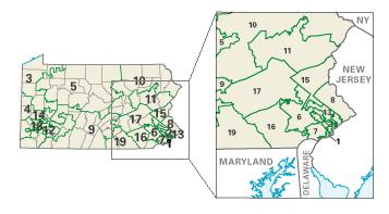 Pennsylvania congressional districts