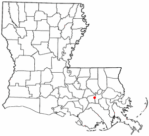 Location of Lutcher, Louisiana