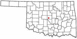 Location of Oklahoma City, Oklahoma