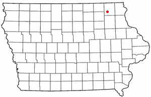 Location of Spillville, Iowa