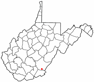 Location of Ronceverte, West Virginia