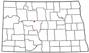 Location of Max, North Dakota