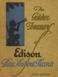 Cover of "A Golden Treasury of Edison Blue Amberol Records" catalog