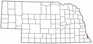 Location of Brownville, Nebraska