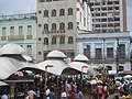 Barracas da feira-livre do Mercado Ver-o-Peso, a maior feira do tipo na América Latina.