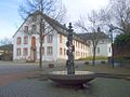 Monastery in Klausen, in the foreground the Marienbrunnen