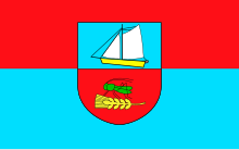 POL gmina Ustka flag.svg