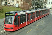 Verlengde Combino Be 6/8 751, nu zevendelig te Bern.