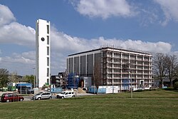 De Christus Koningkerk tijdens renovatie in 2022