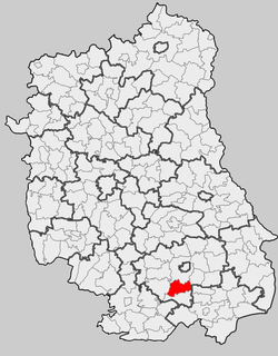 Location within the county and voivodeship