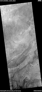 Floor features in Hellas Planitia, as seen by HiRISE under HiWish program