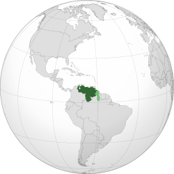 Location of Venezuela