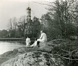 Lidan vid Gullåkra i Trävattna socken. Foto från 1912.