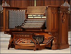 Consolle dell'organo Moller della Naval Academy Chapel di Annapolis (1951)