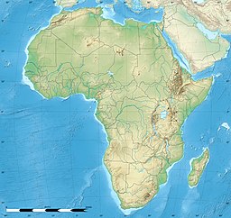 Location of Lake Chala in Tanzania.