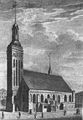 Die erste Altstädtische Kirche vor dem Schloss 1826