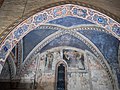 Gothic frescoes in side nave