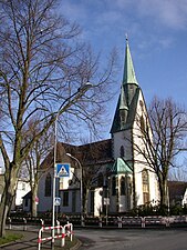 De R.K. Herz-Jesu-Kirche (Heilig-Hartkerk, bouwjaar 1909) te Halle