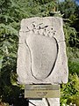 Yeti footprint near the bobsled ride