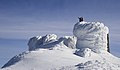 Anraum aus Schnee am Biały Słoń