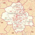 S postcode area map