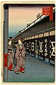 歌川広重「 大てんま町木綿店」（『名所江戸百景』）