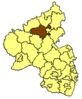 Mayen-Koblenz läge i Rheinland-Pfalz