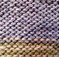 Back of stockinette stitch, also same appearance as reverse stockinette stitch