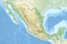 Map showing the location of Los Mármoles National Park