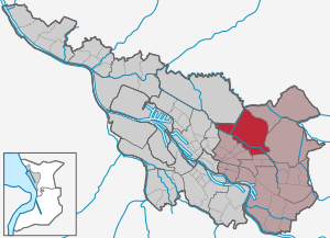 Stadt Bremen, Stadtteil Horn-Lehe hervorgehoben