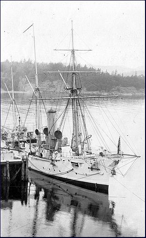 HMS Shearwater at Esquimalt circa 1908