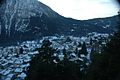 Panorama hivernal du chef-lieu de la route pour Estoul.