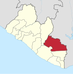 Location in Liberia