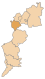 Lage des Bezirkes Mattersburg innerhalb des Burgenlandes