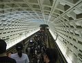 Navy Yard - Stesen Ballpark di Washington Metro Green Line selepas permainan bola lisut di Nationals Park.