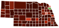 Image 15Map of counties in Nebraska by racial plurality, per the 2020 U.S. census Legend Non-Hispanic White   40–50%   50–60%   60–70%   70–80%   80–90%   90%+ Native American   60–70% (from Nebraska)