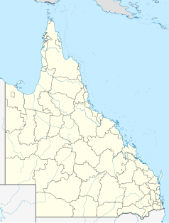 Mapa konturowa Queenslandu, po lewej nieco na dole znajduje się punkt z opisem „Boulia”