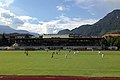 The main grandstand "Christian Zanvettor" in 2014, before renovation