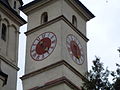 The clock of the church in 2008