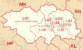 LU postcode area map