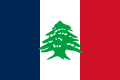 Flag of Lebanon during the French Mandate of Lebanon, 1919