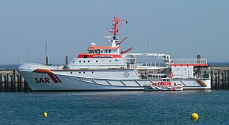 Hermann Marwede im Helgoländer Hafen